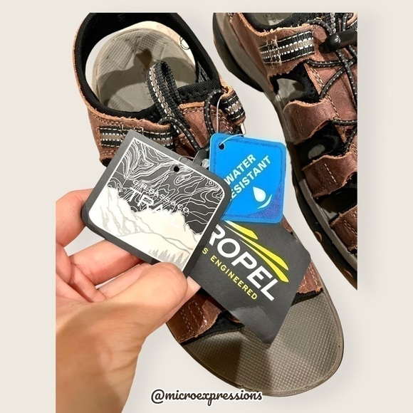 GH Bass & Co Men Propel Open Toe Beach Summer Vacation Brown Hiking Water Sandal - Picture 4 of 8